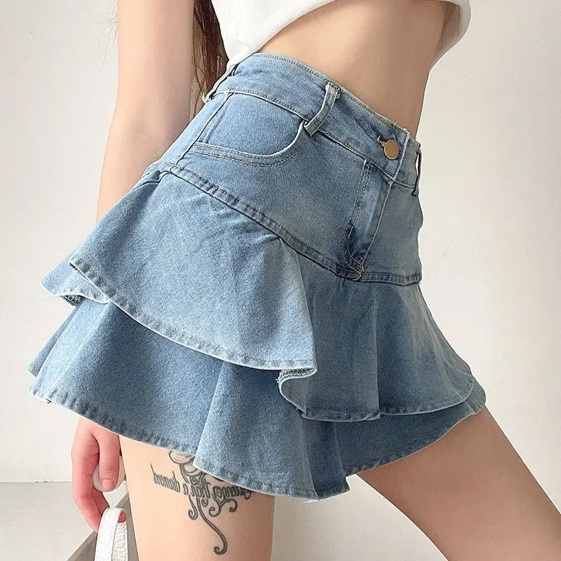 Vintage Denim Rock Shorts Sommer Stil