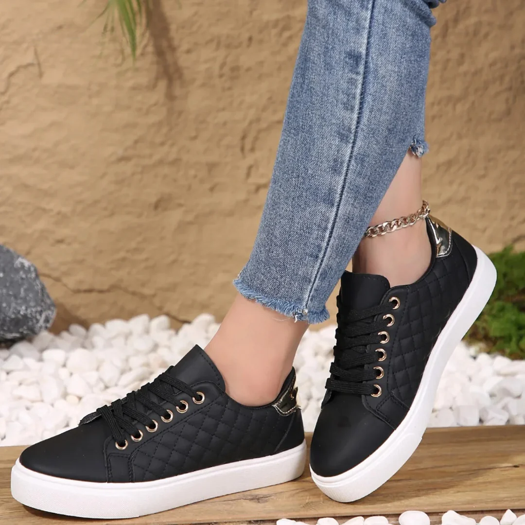 Damen Bequeme Gesteppt Sneakers | Klassisch und Komfortabel 0