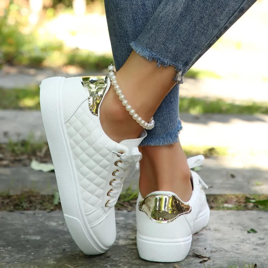 Damen Bequeme Gesteppt Sneakers | Klassisch und Komfortabel 4
