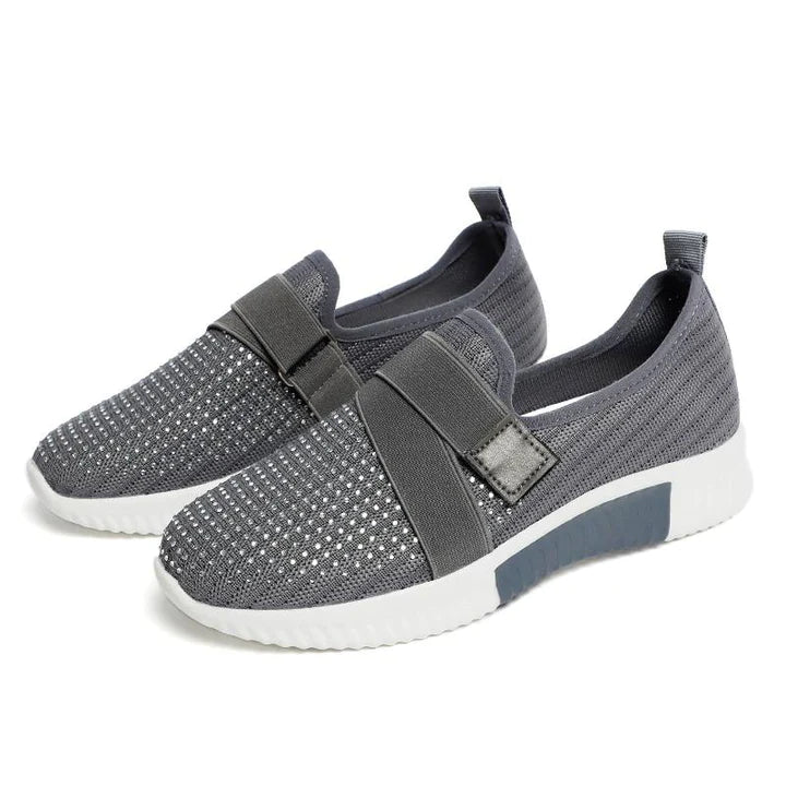 Damen Bequeme Slip-On Sneaker | Stilvoll Mit Klettverschluss 4