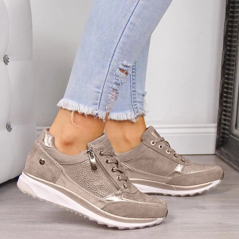 Damen Bequeme Sneaker mit Reißverschluss | Stilvoll und Praktisch 1