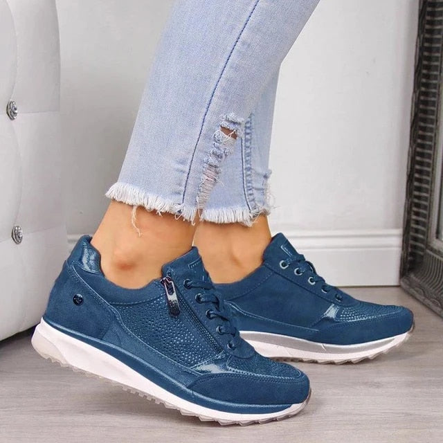 Damen Bequeme Sneaker mit Reißverschluss | Stilvoll und Praktisch 2