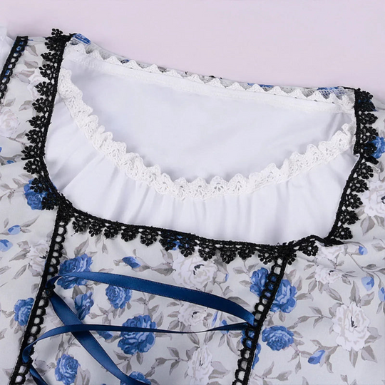 Damen Elegantes Blumen Dirndl Kleid | Oktoberfest