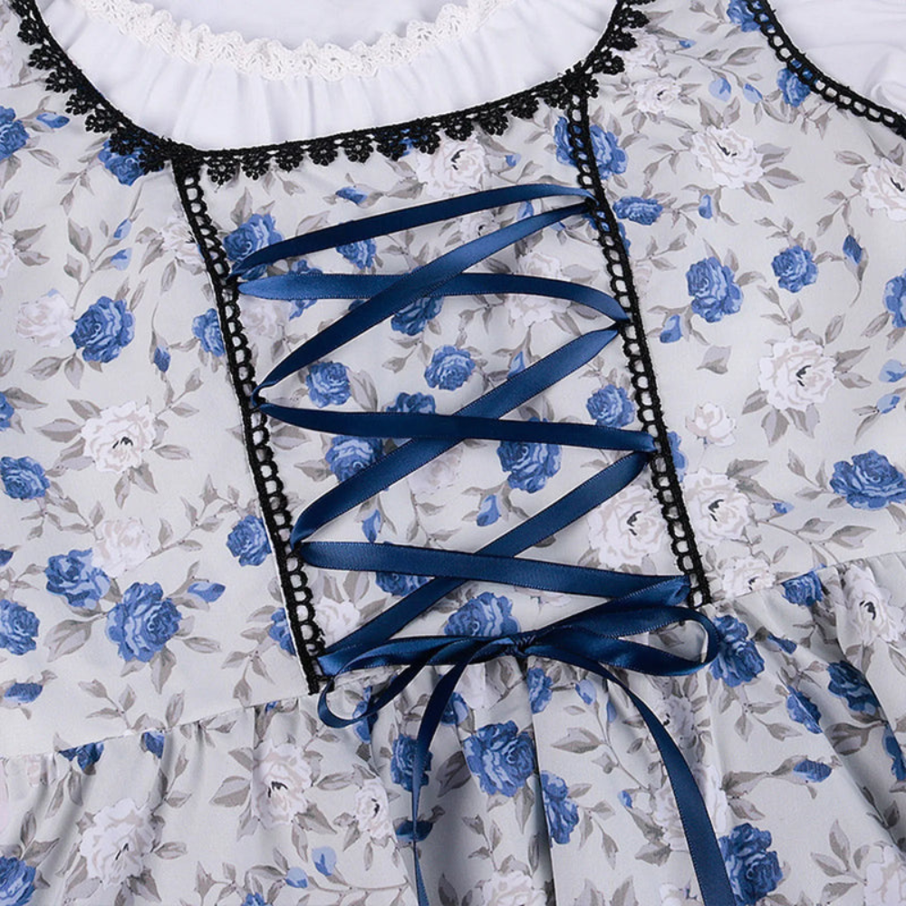 Damen Elegantes Blumen Dirndl Kleid | Oktoberfest