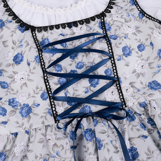 Damen Elegantes Blumen Dirndl Kleid | Oktoberfest