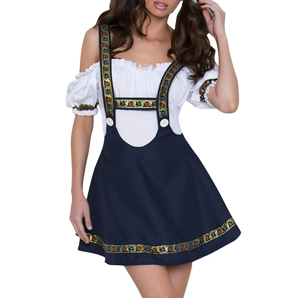 Damen Mini-Trachtenkleid im Kontrastdesign | Modern Traditionell