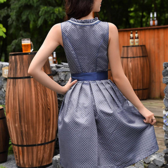 Damen Edles Mini Dirndl mit Spitzendetails | Festlich