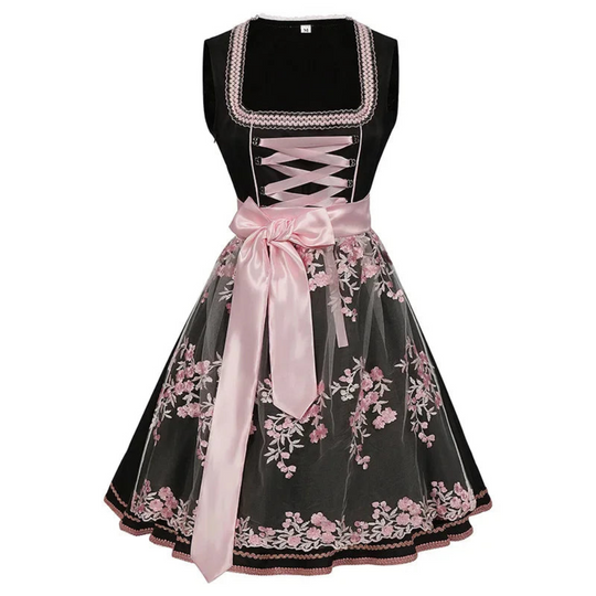 Dirndlkleid für Damen | Ausgestellter Rock und quadratischer Ausschnitt