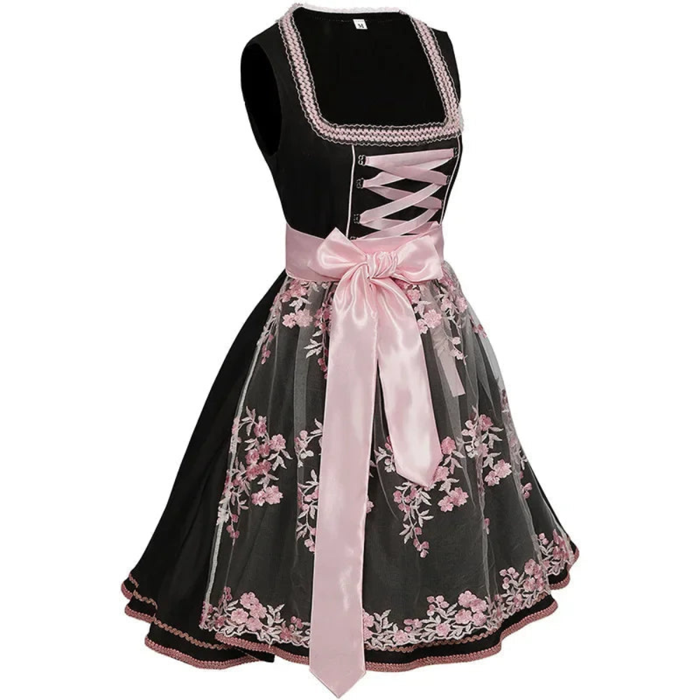 Dirndlkleid für Damen | Ausgestellter Rock und quadratischer Ausschnitt