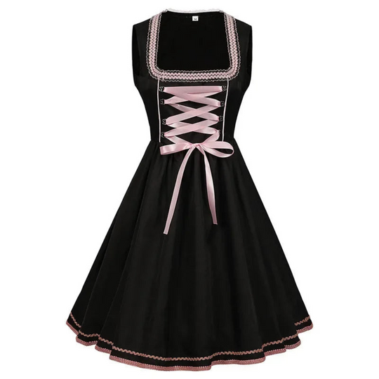 Dirndlkleid für Damen | Ausgestellter Rock und quadratischer Ausschnitt