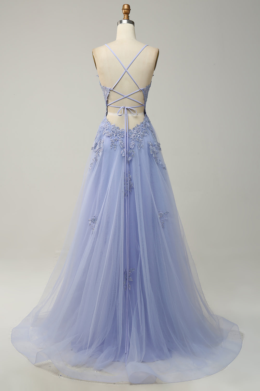 Damen Ballkleid mit Spaghettiträgern | Maxi