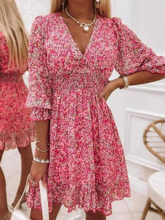 Eve – Boho-Kleid Mit Puffärmeln