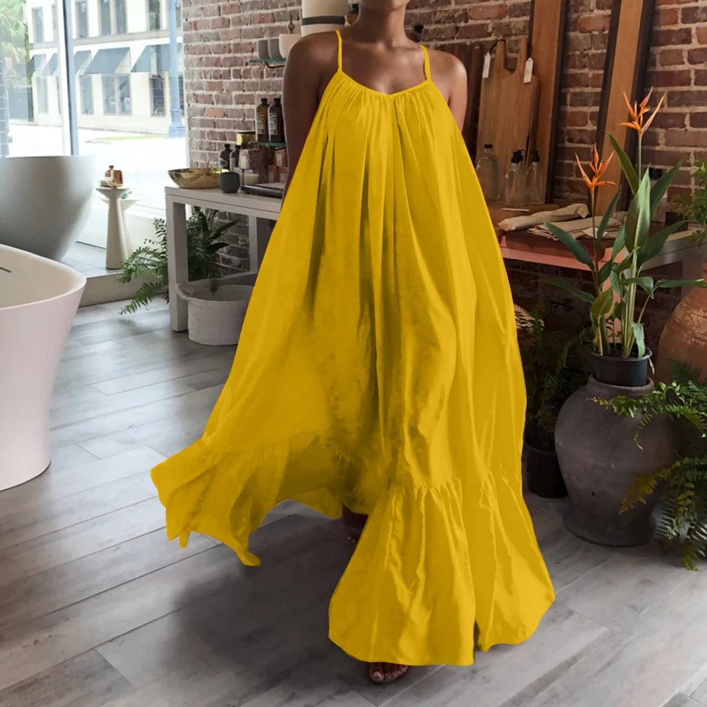 Stilvolles Kleid mit Spaghettiträgern für Moderne Damen