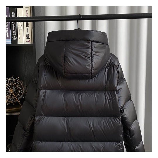 Winterjacke Damen Daunenjacke | Lang mit Kapuze