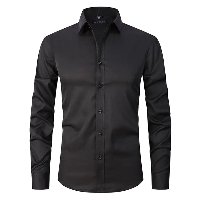 Hemd Herren Slim Fit | Mit Knopfleiste