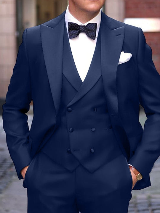 Herren Anzug Slim Fit 3-teilig | Hochzeitsgäste Mit Weste
