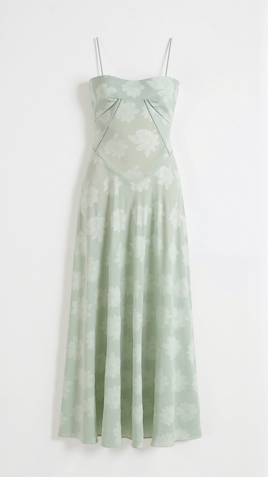 Damen Brautkleid mit Herz Ausschnitt und Spaghettiträgern | Maxi