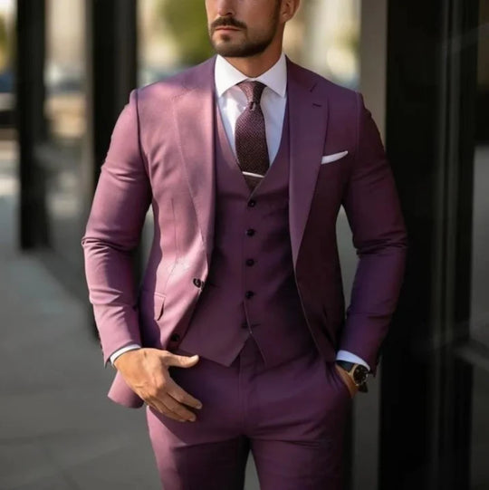 Herren Dreiteiliger Anzug Modern Fit | Elegantes Set Für Events