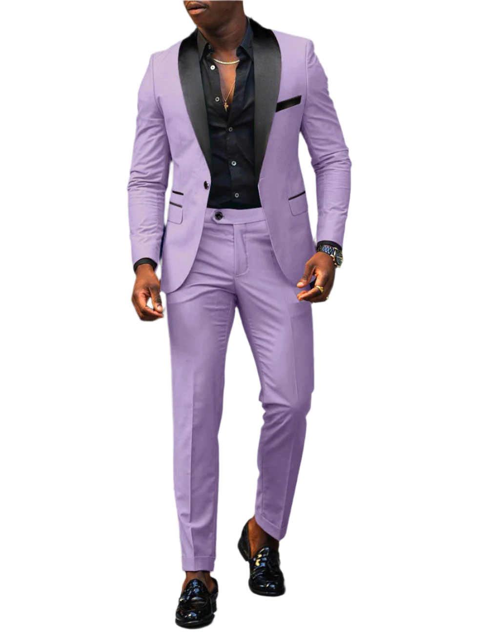 Herren Anzug Slim Fit Lila | Festlich & Stilbewusst