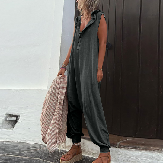 Boho Sommer Overall - Lässig Und Stilvoll Mit Sommerlichem Druck