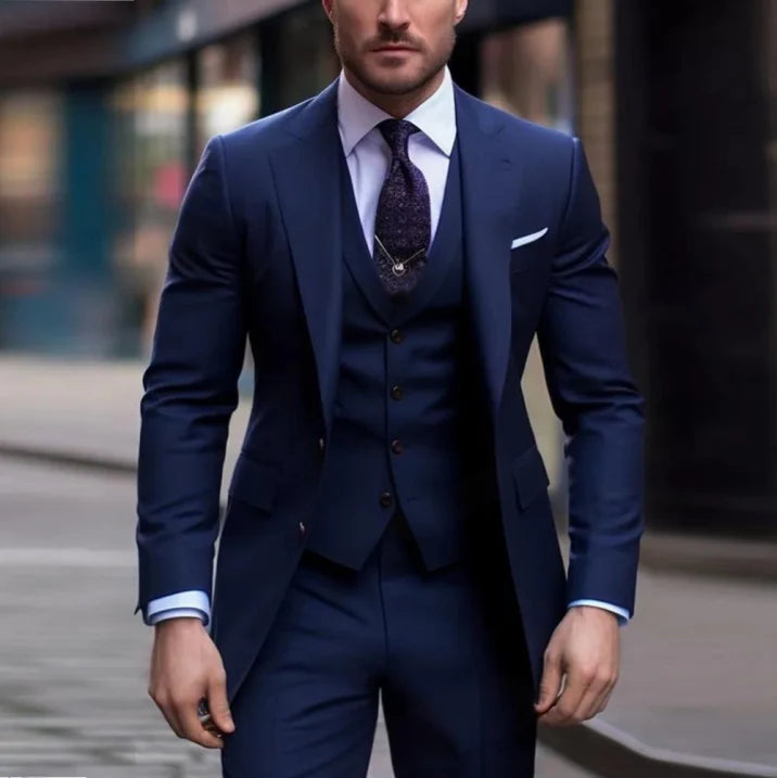 Herren Dreiteiliger Anzug Modern Fit | Elegantes Set Für Events