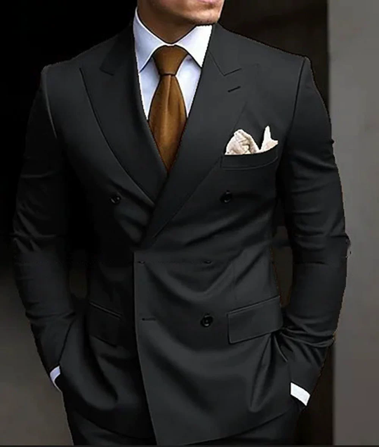 Herren Zweireihiger Anzug Festlich | Elegant & Modern