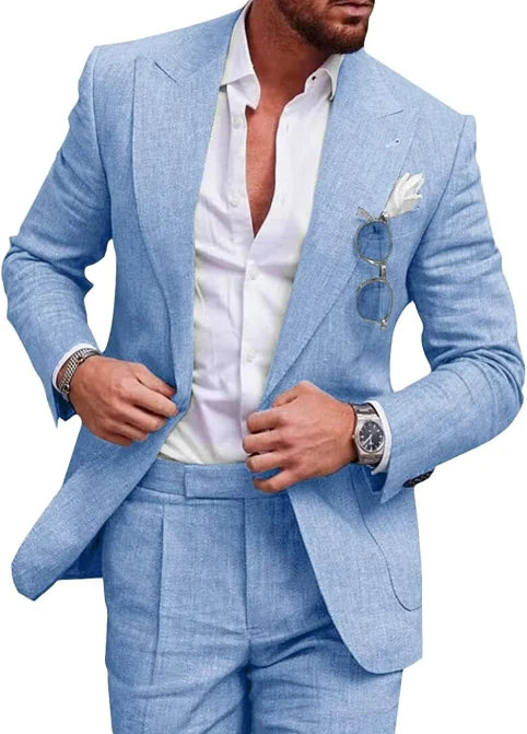 Herren Anzug 2-teilig Slim Fit | Hochzeitsgäste Festliche Kleidung