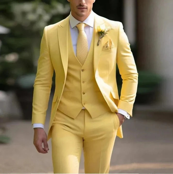 Herren Dreiteiliger Anzug Modern Fit | Elegantes Set Für Events