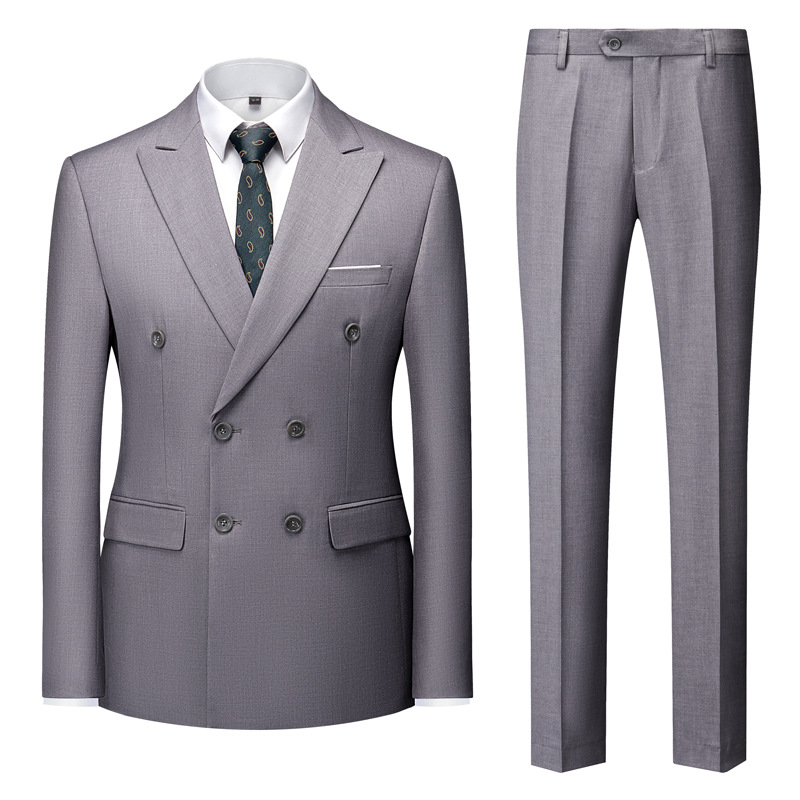 Herren Zweireihiger Anzug Elegant | Formell & Stilvoll