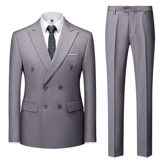 Herren Zweireihiger Anzug Elegant | Formell & Stilvoll