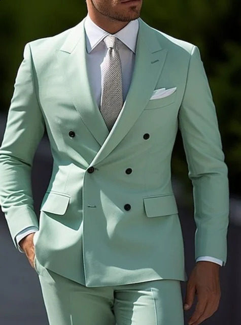 Herren Zweireihiger Anzug Festlich | Elegant & Modern