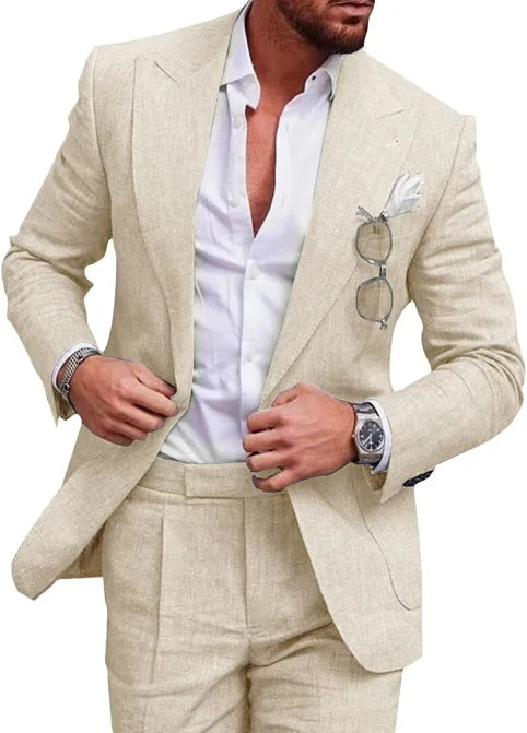 Herren Anzug 2-teilig Slim Fit | Hochzeitsgäste Festliche Kleidung