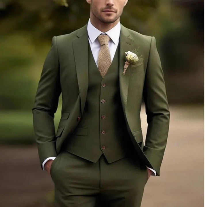 Herren Dreiteiliger Anzug Modern Fit | Elegantes Set Für Events