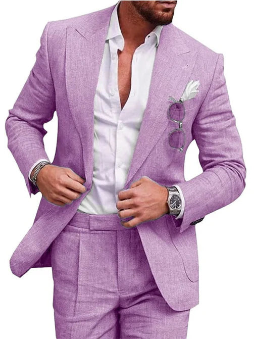 Herren Anzug 2-teilig Slim Fit | Hochzeitsgäste Festliche Kleidung