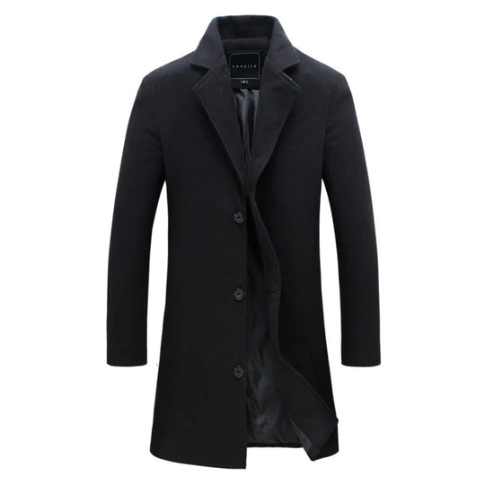 Mantel Herren Winterjacke | Klassisches Langarm Design