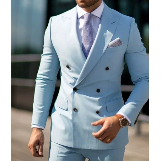 Herren Zweireihiger Anzug Festlich | Elegant & Modern