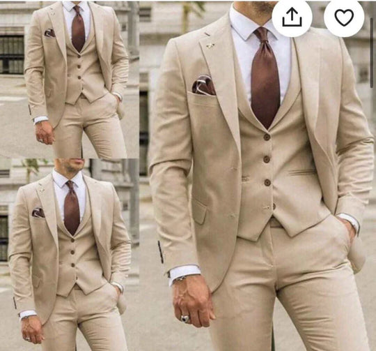Herren Anzug Dreiteilig Slim Fit | Modern & Festlich