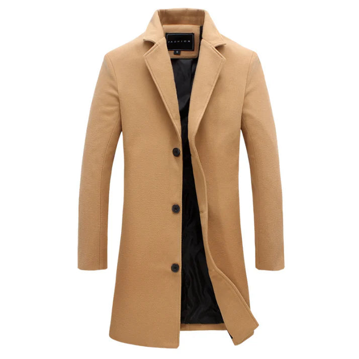 Mantel Herren Winterjacke | Klassisches Langarm Design