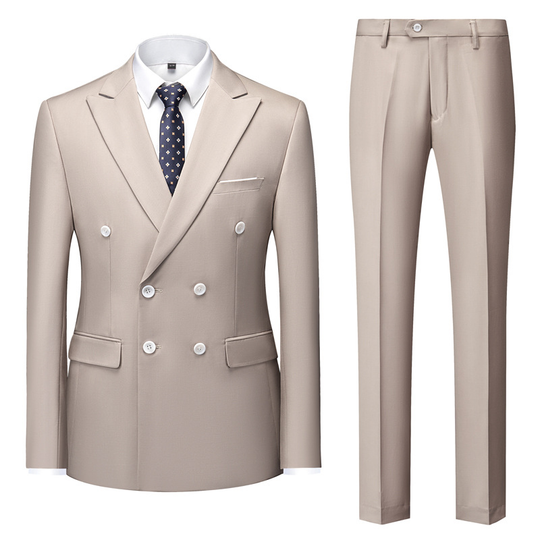 Herren Zweireihiger Anzug Elegant | Formell & Stilvoll