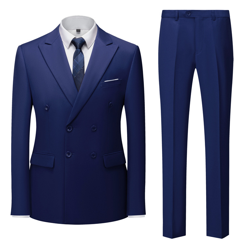 Herren Zweireihiger Anzug Elegant | Formell & Stilvoll