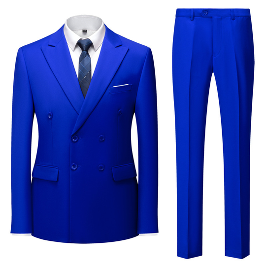 Herren Zweireihiger Anzug Elegant | Formell & Stilvoll