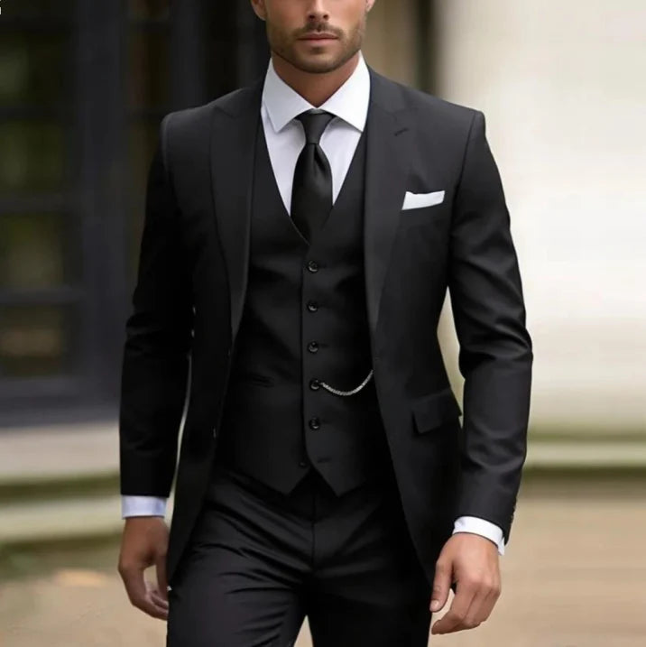 Herren Dreiteiliger Anzug Modern Fit | Elegantes Set Für Events