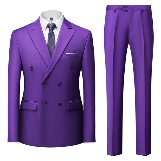 Herren Zweireihiger Anzug Elegant | Formell & Stilvoll
