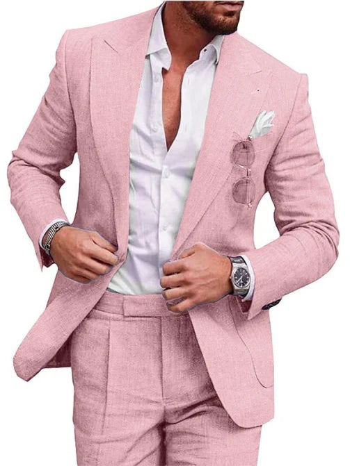 Herren Anzug 2-teilig Slim Fit | Hochzeitsgäste Festliche Kleidung