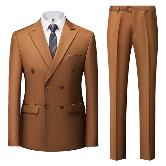 Herren Zweireihiger Anzug Elegant | Formell & Stilvoll