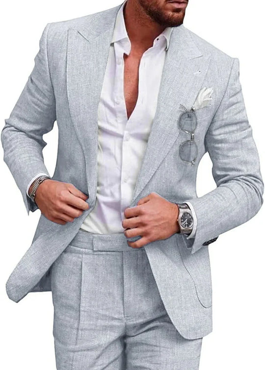 Herren Anzug 2-teilig Slim Fit | Hochzeitsgäste Festliche Kleidung