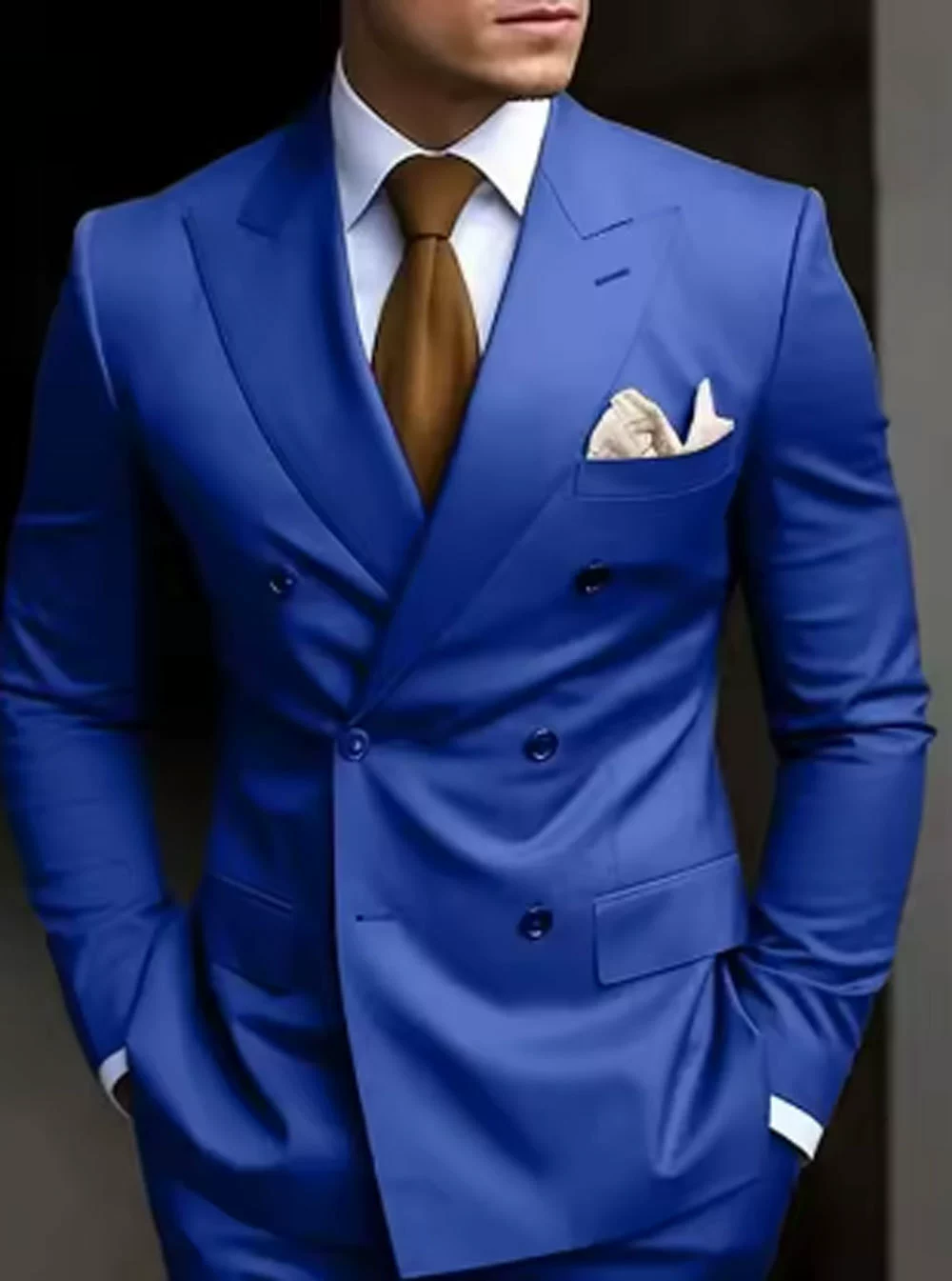 Herren Zweireihiger Anzug Festlich | Elegant & Modern