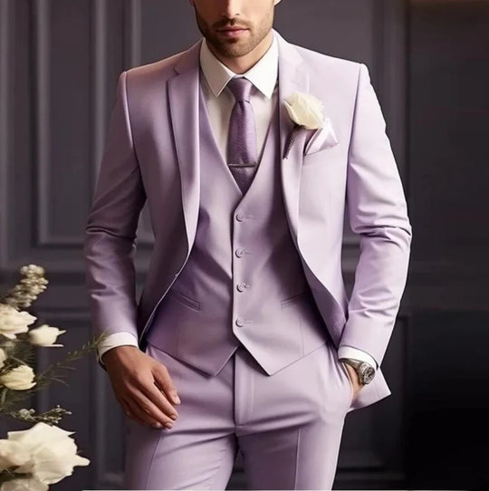 Herren Dreiteiliger Anzug Modern Fit | Elegantes Set Für Events