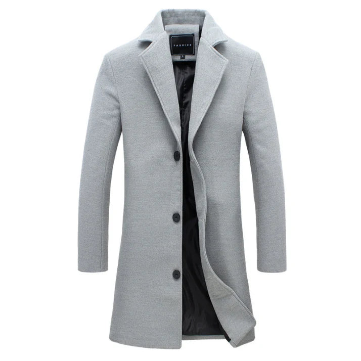 Mantel Herren Winterjacke | Klassisches Langarm Design