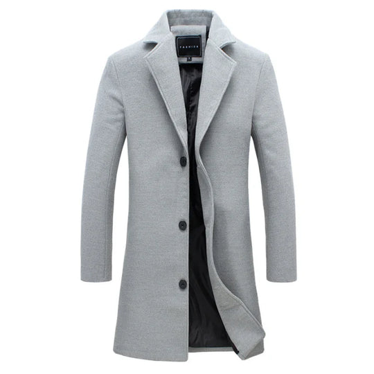 Mantel Herren Winterjacke | Klassisches Langarm Design